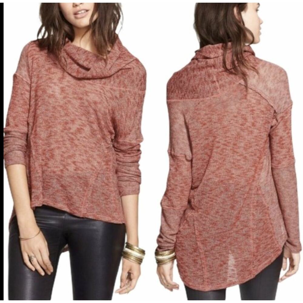 NWT Free People We The Free Beatnik Hacci Cowl Top Sweater Black size S - Picture 3 of 13